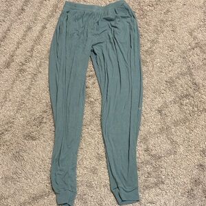 Alo Yoga Ribbed Teal Jogger Pants